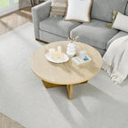 Table basse ronde en bois pour le salon