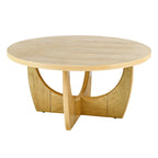 Table basse ronde en bois pour le salon