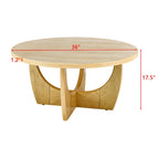 Table basse ronde en bois pour le salon