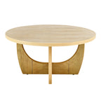 Table basse ronde en bois pour le salon