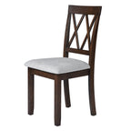 Lot de 2 chaises de salle à manger, chaises d'appoint rembourrées en tissu, chaises de cuisine élégantes