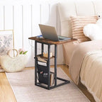 Table d'appoint en C avec station de charge - 52,1P x 39,1L x 61H cm