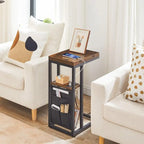 Table d'appoint en C avec station de charge - 52,1P x 39,1L x 61H cm