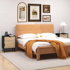 Costway Rattan Nightstand Set of 2 Mid Century Modern End Table with - See Details