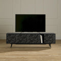 Meuble TV moderne de 71 po avec portes à ouverture tactile et gestion des câbles | Convient aux téléviseurs jusqu'à 75 po | 2 couleurs