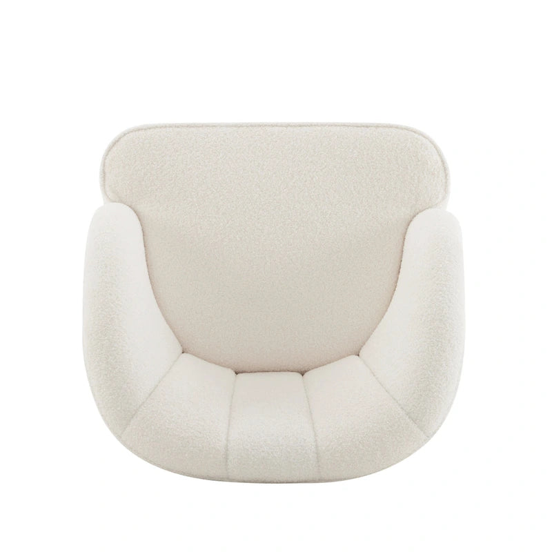 Fauteuil d'appoint en velours de 71,75 cm avec dossier capitonné et pieds en bois d'hévéa | 4 coloris