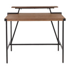Bureau debout Gunn avec étagère amovible – Bureau debout à hauteur réglable pour le bureau à domicile