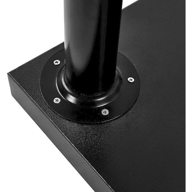 Bureau d'ordinateur minimaliste de 120 cm avec pieds en acier au carbone | Montage facile en 10 minutes | Noir et blanc