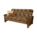 Cadre de futon grand format Washington avec matelas – Canapé-lit convertible pour salon