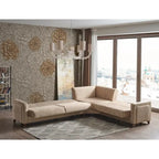 Canapé d'angle convertible en tissu Line