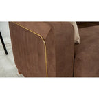 Canapé d'angle convertible en tissu Line