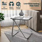 Table pliante rectangulaire Lawrence – Table repliable légère et portable pour usage intérieur