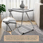 Table pliante rectangulaire Lawrence – Table repliable légère et portable pour usage intérieur