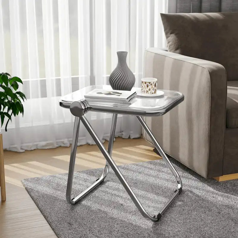 Table pliante rectangulaire Lawrence – Table repliable légère et portable pour usage intérieur