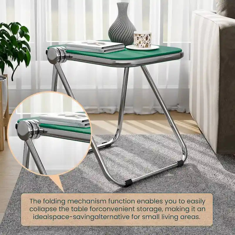 Table pliante rectangulaire Lawrence – Table repliable légère et portable pour usage intérieur