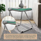 Table pliante rectangulaire Lawrence – Table repliable légère et portable pour usage intérieur