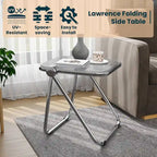 Table pliante rectangulaire Lawrence – Table repliable légère et portable pour usage intérieur