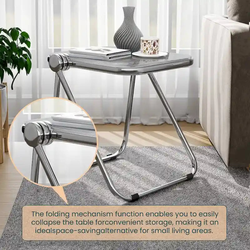 Table pliante rectangulaire Lawrence – Table repliable légère et portable pour usage intérieur