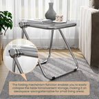 Table pliante rectangulaire Lawrence – Table repliable légère et portable pour usage intérieur