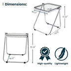 Table pliante rectangulaire Lawrence – Table repliable légère et portable pour usage intérieur