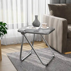 Table pliante rectangulaire Lawrence – Table repliable légère et portable pour usage intérieur