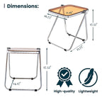 Table pliante rectangulaire Lawrence – Table repliable légère et portable pour usage intérieur