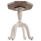 Table d'appoint octogonale avec plateau en bois massif de style rustique - 24,6 x 18,1 x 18,1