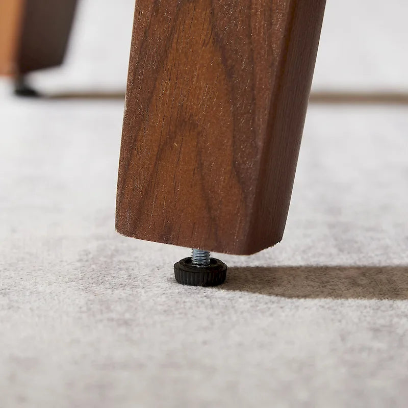 Fauteuil pivotant 360° accent mi-siècle | Bois de peuplier massif | Similicuir ou bouclette | Polyvalent