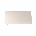 Table basse rectangulaire haute Utopia 17,52 avec pieds évasés