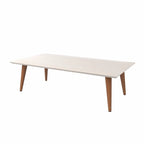 Table basse rectangulaire haute Utopia 17,52 avec pieds évasés