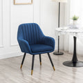 Fauteuil Velours "Barrel" | Profonds plis piqués | Pieds en bois de hêtre avec accents dorés | L 64,8 cm