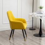 Fauteuil Velours "Barrel" | Profonds plis piqués | Pieds en bois de hêtre avec accents dorés | L 64,8 cm