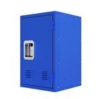 Armoire de rangement compacte, amovible et empilable en acier