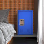 Armoire de rangement compacte, amovible et empilable en acier