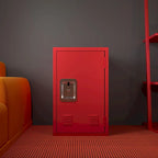 Armoire de rangement compacte, amovible et empilable en acier