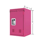 Armoire de rangement compacte, amovible et empilable en acier