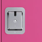 Armoire de rangement compacte, amovible et empilable en acier