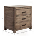 Table de chevet Vinnie à 2 tiroirs – Table de nuit moderne avec rangement pour chambre à coucher