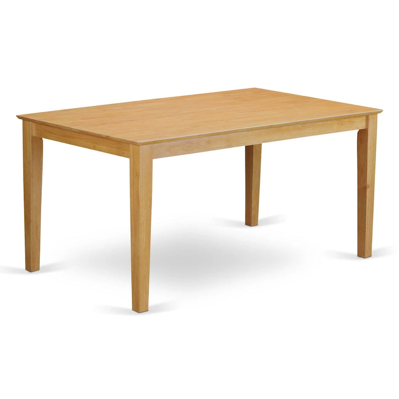 Ensemble Table à Manger Rectangulaire en Bois Massif et 4 Chaises – Ensemble de Salle à Manger/Cuisine en Chêne