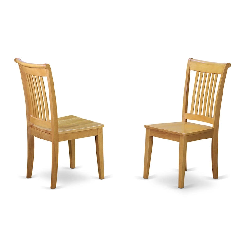 Ensemble Table à Manger Rectangulaire en Bois Massif et 4 Chaises – Ensemble de Salle à Manger/Cuisine en Chêne