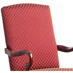 Chaise d'appoint traditionnelle à dossier incurvé col de cygne | Finition cerisier | Rembourrage moelleux | 4 couleurs