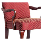 Chaise d'appoint traditionnelle à dossier incurvé col de cygne | Finition cerisier | Rembourrage moelleux | 4 couleurs