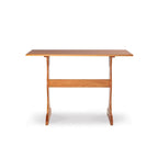 Table de salle à manger Riki – Table de cuisine rectangulaire en bois massif marron clair