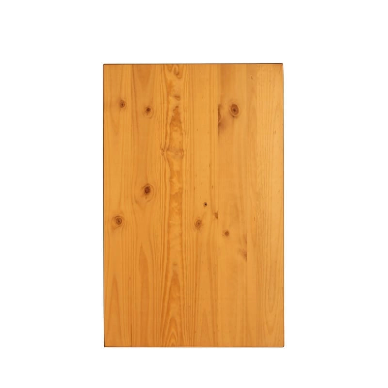 Table de salle à manger Riki – Table de cuisine rectangulaire en bois massif marron clair