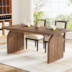 Table à manger rétro en bois de 63 pouces pour 4 à 6 personnes