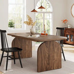 Table à manger rétro en bois de 63 pouces pour 4 à 6 personnes