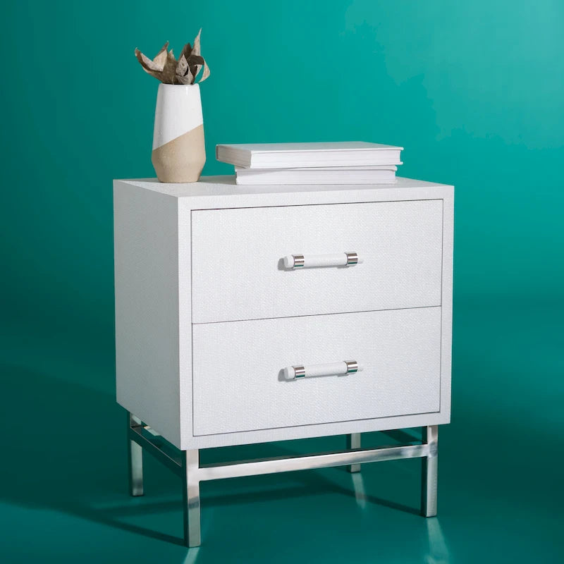 Table de chevet moderne à 2 tiroirs Viviyana – avec rangement pour chambre à coucher