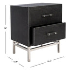 Table de chevet moderne à 2 tiroirs Viviyana – avec rangement pour chambre à coucher