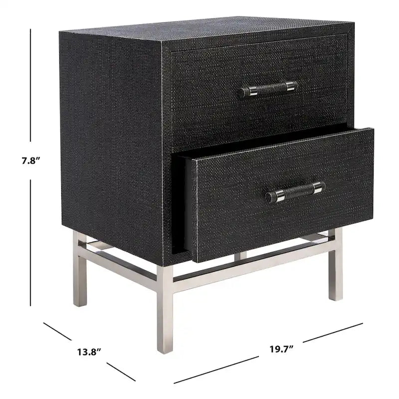 Table de chevet moderne à 2 tiroirs Viviyana – avec rangement pour chambre à coucher