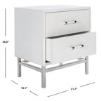 Table de chevet moderne à 2 tiroirs Viviyana – avec rangement pour chambre à coucher